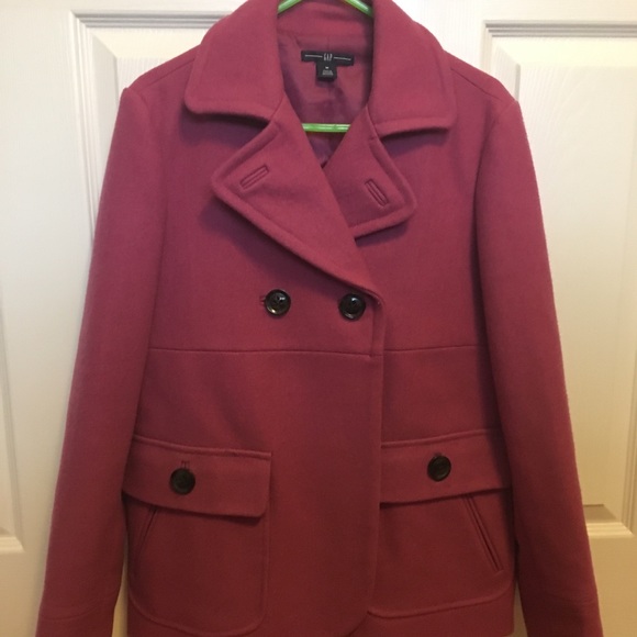 GAP Jackets & Coats Womens Pink Pea Coat Poshmark